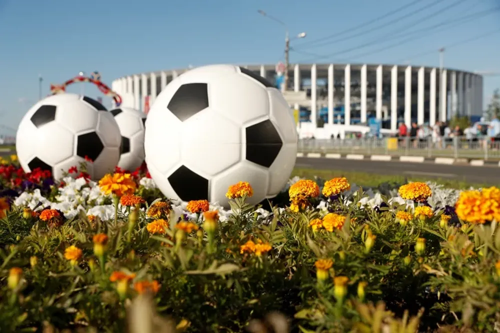 Los hinchas argentinos calentaron la previa en Nizhny Novgorod