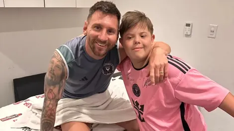 Impulsó la creación del fútbol inclusivo en Newell’s y cumplió su sueño de conocer a Messi