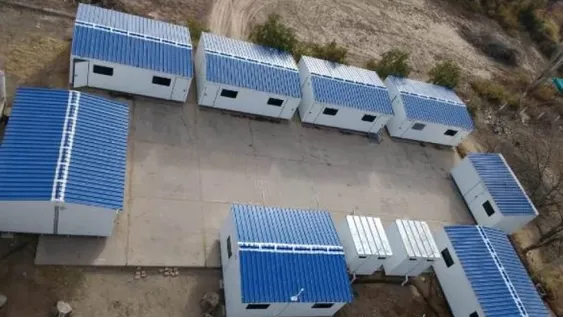 Más de 200 alumnos jachalleros retomarán las clases en una escuela hecha de módulos