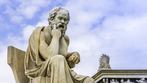 Sócrates, el gran pensador.