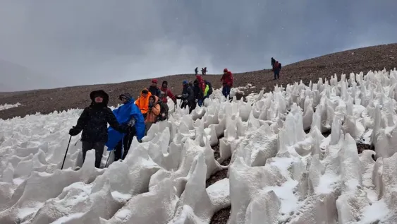 Alumnos del Curso de Montañismo de la Escuela Industrial tuvieron la última expedición en alta montaña.