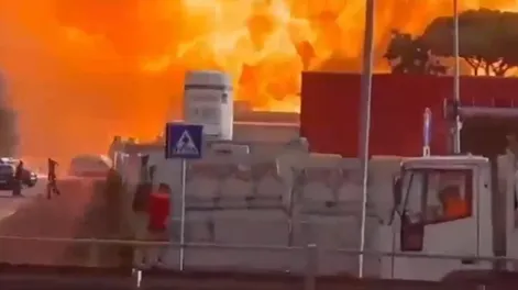 Roma: explotó una gasolinera y hay al menos 40 personas heridas