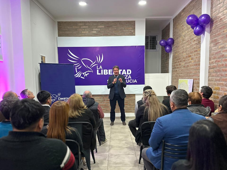 La Libertad Avanza inauguró una nueva sede en el departamento Santa Lucía