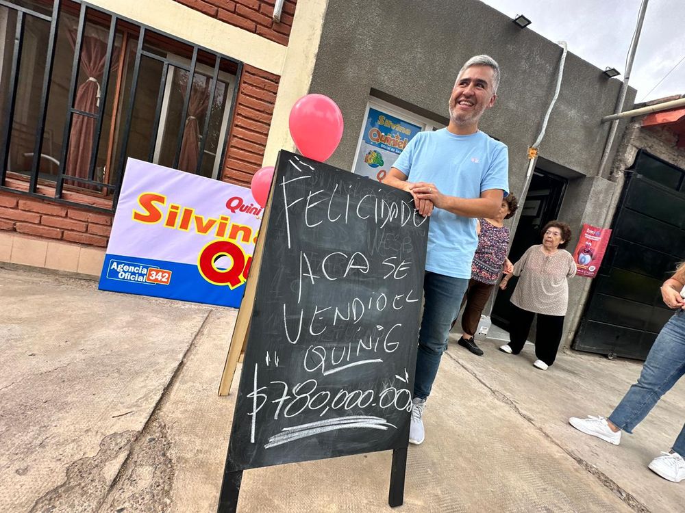 Javier Domínguez, propietario de la agencia donde se hizo la jugada del Quini 6, recibirá el 1% de los $780 millones del premio.