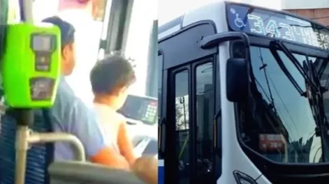 Un colectivero que manejó con un niño a upa y lo sancionaron