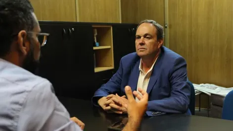 El nuevo fiscal General, Guillermo Baigorrí, en la Redacción de DIARIO DE CUYO. Fotos: Daniel Arias.