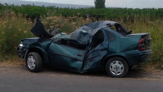 Violento choque en 9 de Julio