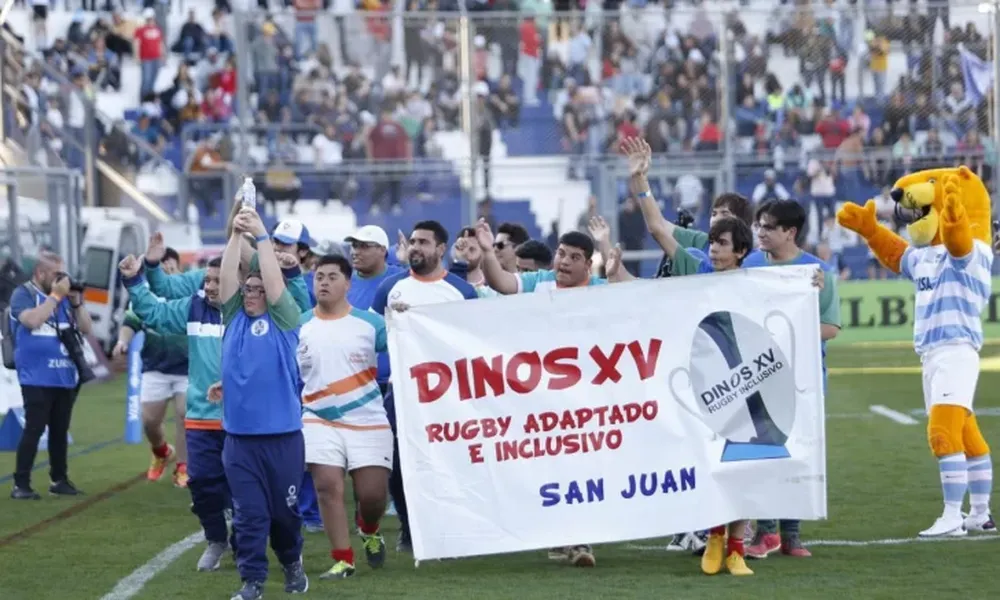 Los Dinos formaron parte del encuentro de Los Pumas en San Juan