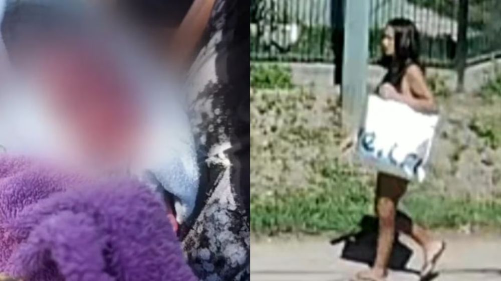 Mujer abandonó a un bebé en Merlo.