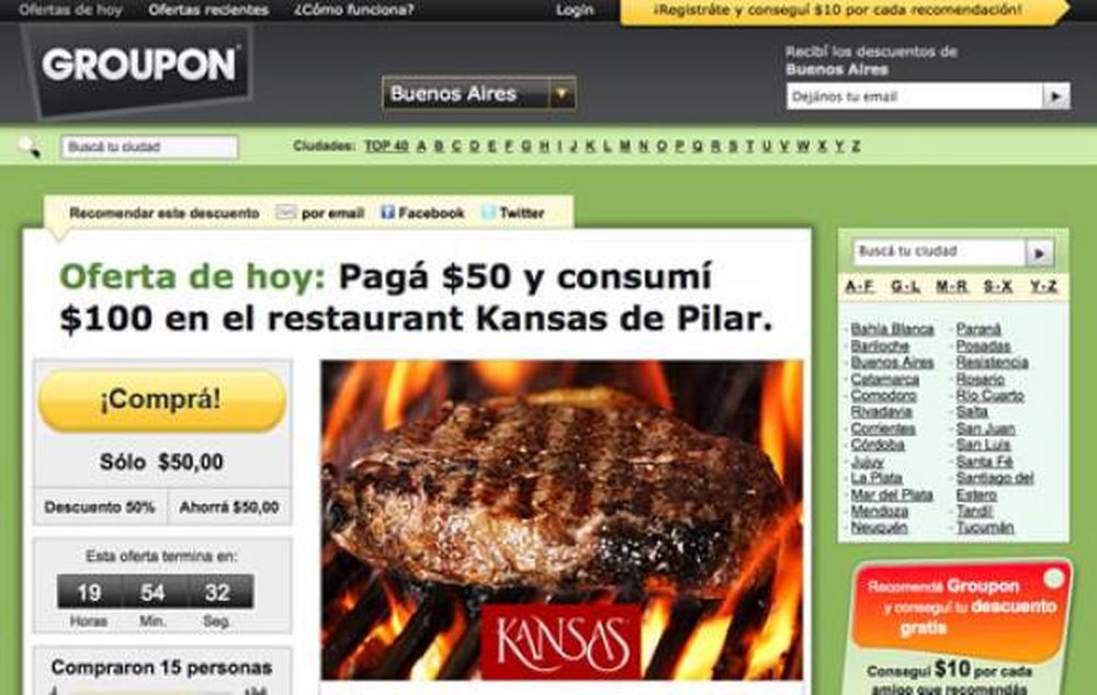 Revolución por los descuentos en Internet