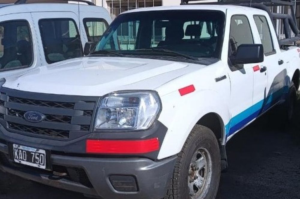 Una de las camionetas que serán subastadas por la CAS.