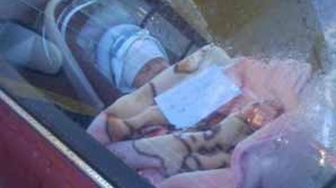 Dejó a su bebé en el auto con un cartel: “Mi mamá está de compras”