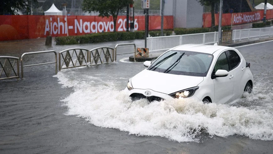 japon bajo el agua: nagoya sufrio lluvias record y decretaron el maximo nivel de emergencia