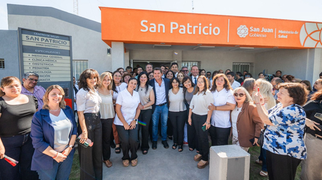 El gobernador Marcelo Orrego encabezó el acto de inauguración de las obras de ampliación y refacción del Centro de Atención Primaria de la Salud “San Patricio”, en el departamento Chimbas.