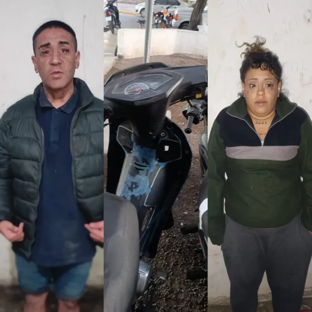 Cayeron cuando escapaban con una moto robada: uno se escondió en un contenedor
