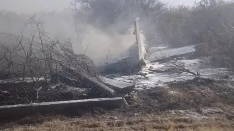 Murió el piloto de la avioneta que cayó en San Luis