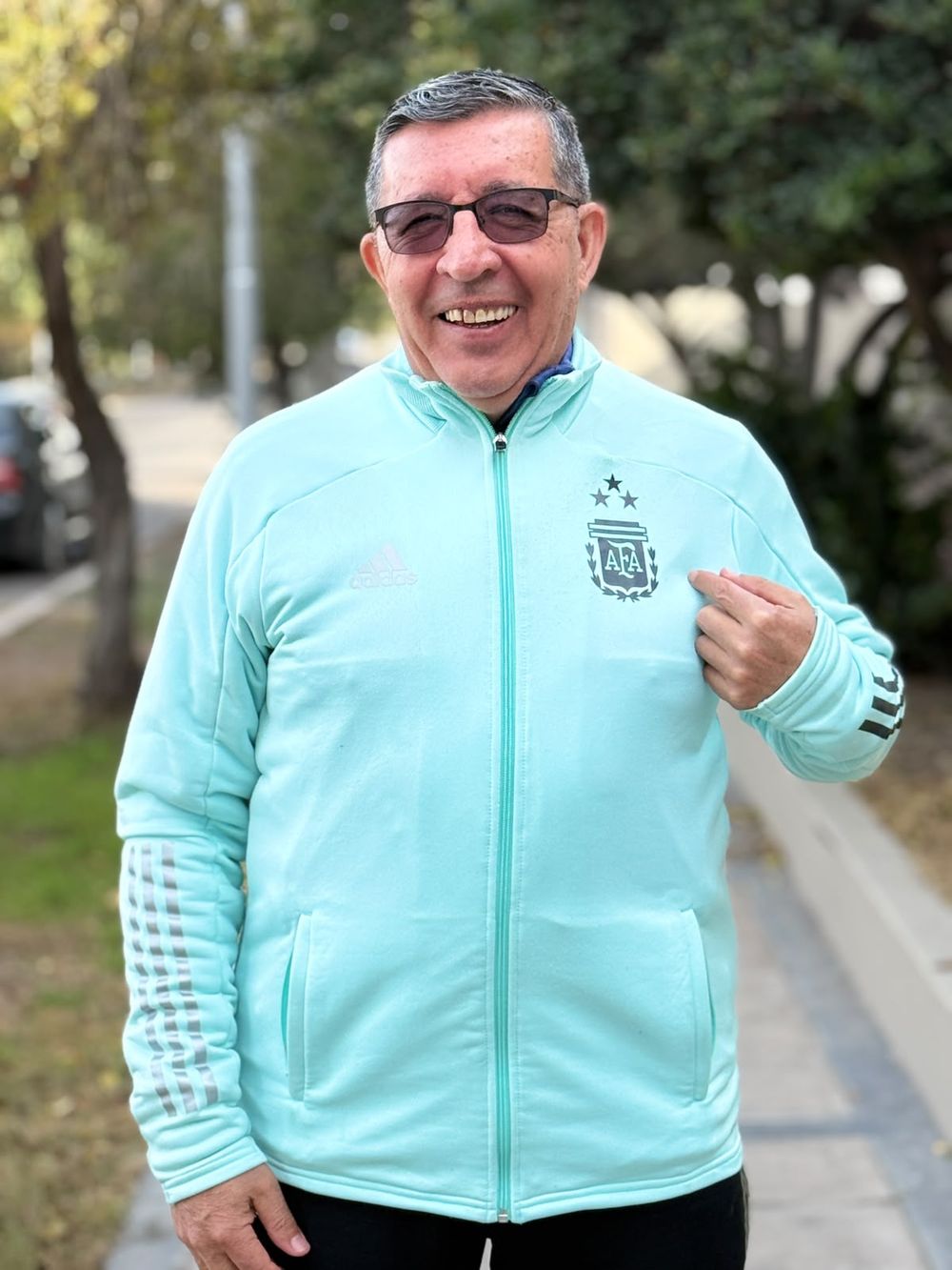 Orgulloso. Domingo Allegue tiene mucho fútbol encima y analizó lo que Argentina genera en el Mundial.
