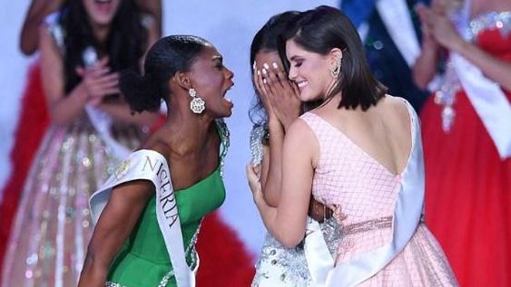La inesperada reacción de la concursante de Nigeria cuando perdió la corona