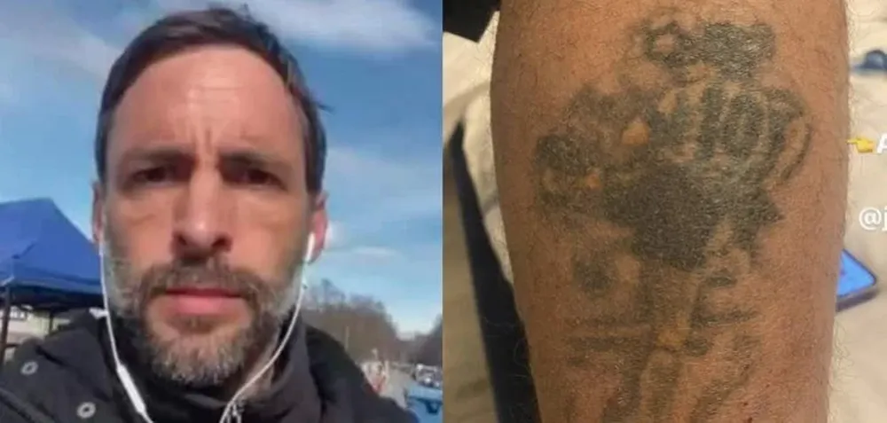Detuvieron a un periodista chileno en Ucrania y lo liberaron gracias a un tatuaje de Maradona