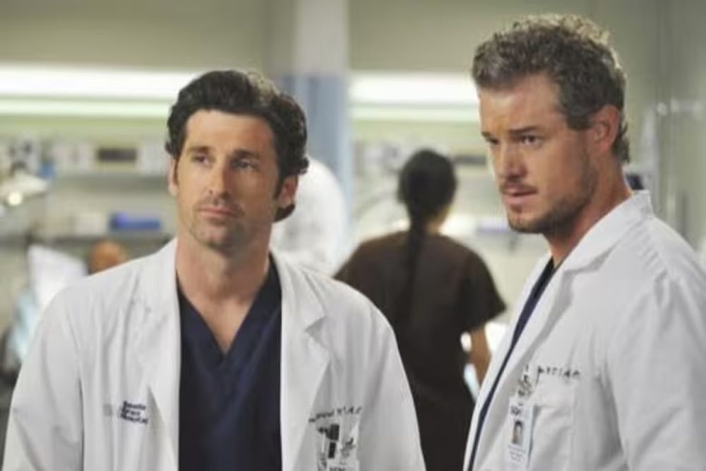 En Greys Anatomy junto a su colega y amigo Patrick Dempsey