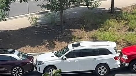 Sacó su camioneta de un lugar de estacionamiento “imposible” y la aplaudieron