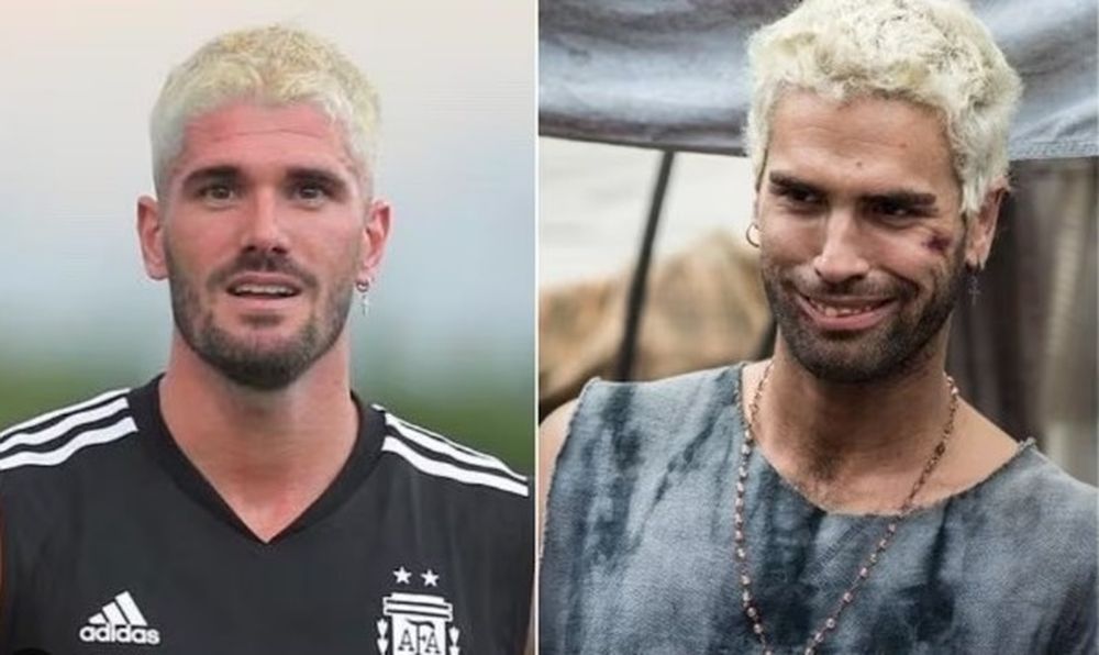 El nuevo look de Rodrigo De Paul provocó burlas en las redes: ¿Diosito o Beckham?