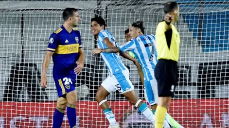 Racing derrotó a Boca y tiene medio pie en la siguiente fase