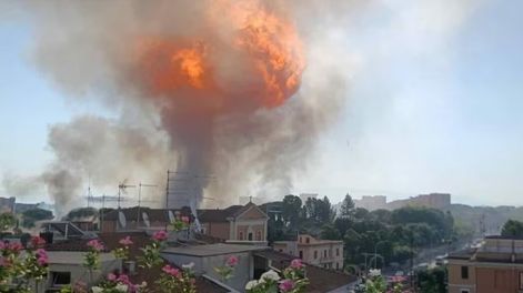 Explotó una gasolinera en Roma y hay al menos 27 heridos, dos de ellos graves