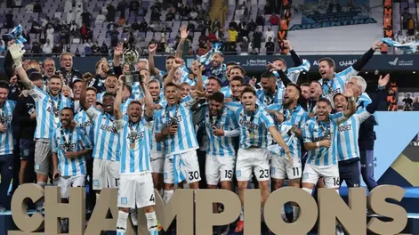 Racing venció a Boca en el final y se alzó con la Supercopa Internacional