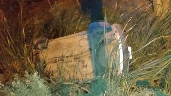 Por esquivar un perro, vuelcan y salen heridos