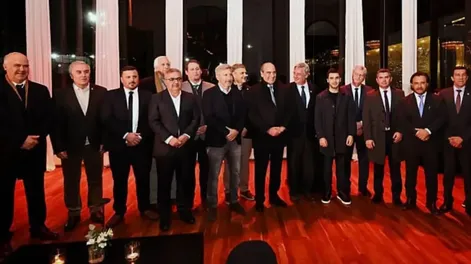 Con Orrego presente, Francos tuvo un encuentro de camaradería con gobernadores