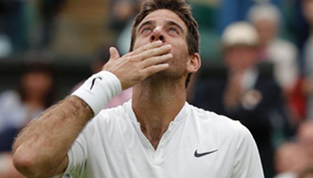 Del Potro está de vuelta: venció a Wawrinka y avanza en Wimbledon