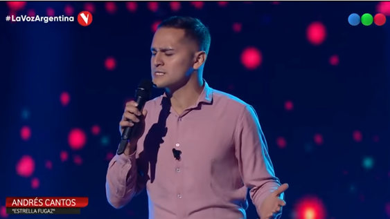 Y Andrés Cantos pasó por La Voz