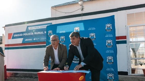 La Secretaría de Seguridad y la Municipalidad de Sarmiento trabajaron en forma conjunta para la refuncionalización de la Unidad Rural Nº4, en San Carlos.