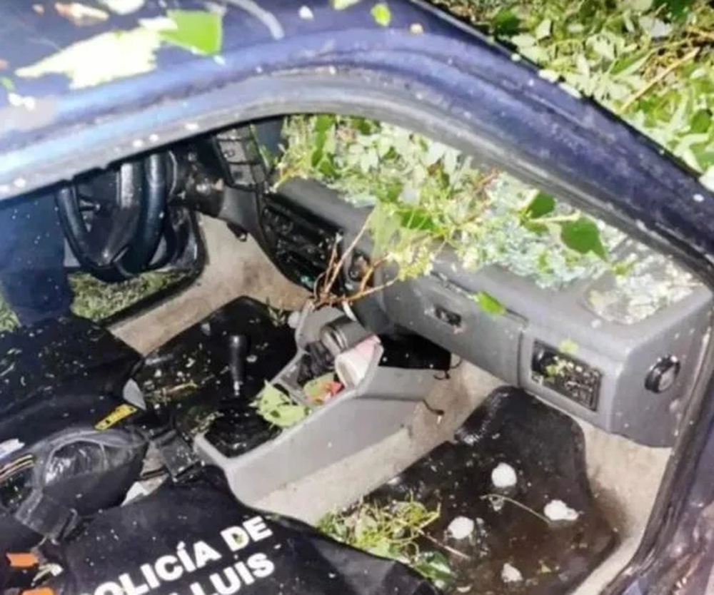 Una terrible tormenta de piedra dejó un muerto y graves daños en Villa Mercedes