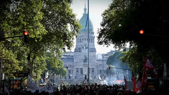 La movilización en el Congreso transcurrió de manera controlada