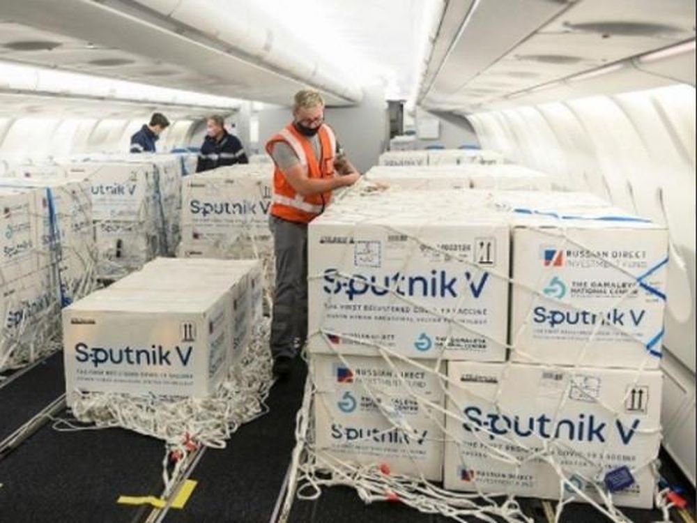 Llegó el decimotercer vuelo desde Moscú con 765.545 dosis de vacunas