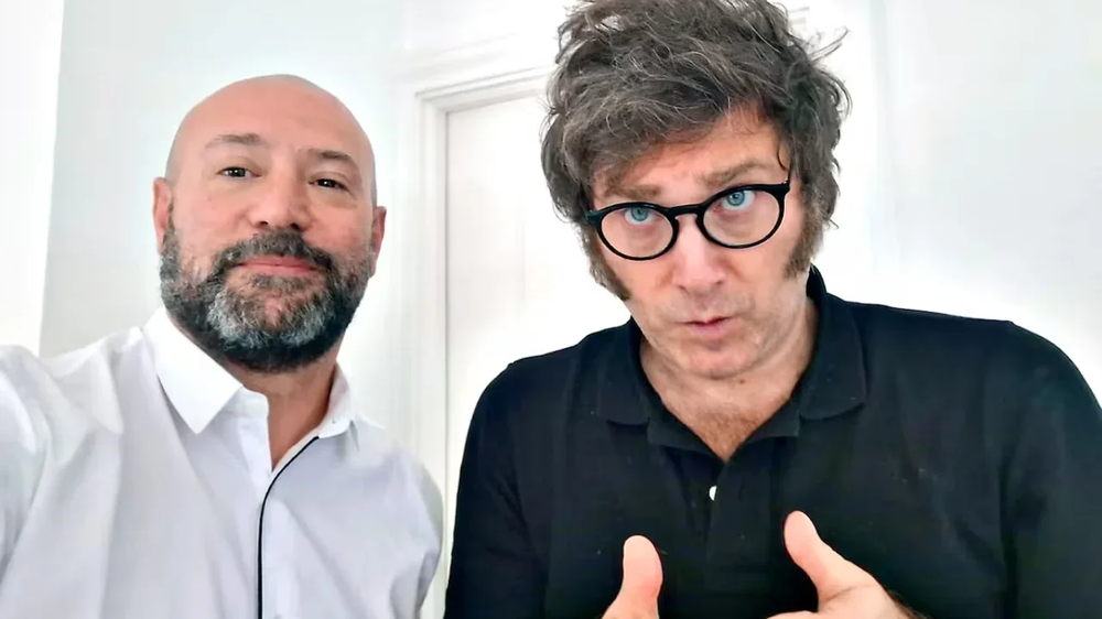 Diego Spagnuolo y Javier Milei.&nbsp;