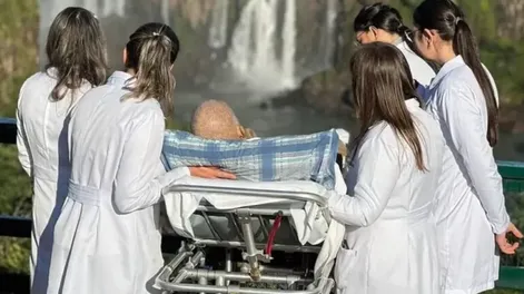 Médicos ayudaron a un paciente oncológico a cumplir el sueño de ver las Cataratas del Iguazú