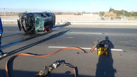 Vuelco y muerte en Ruta 40: la víctima fatal es una mendocina de 38 años