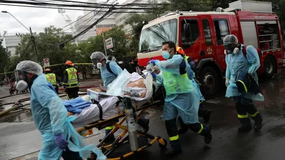 Evacuaron los pacientes de un importante hospital de Chile a causa de un incendio