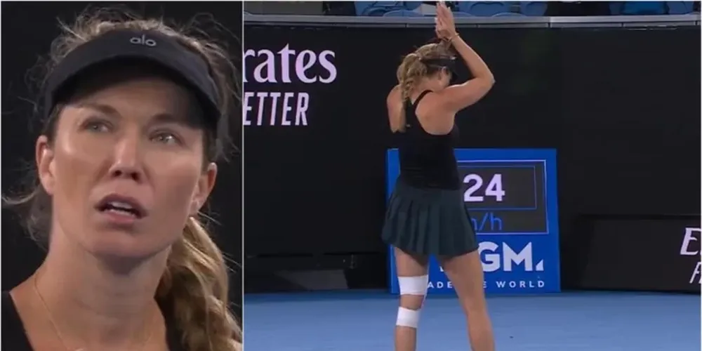 Creyó que había ganado, pero le faltaban puntos: el blooper de Danielle Collins