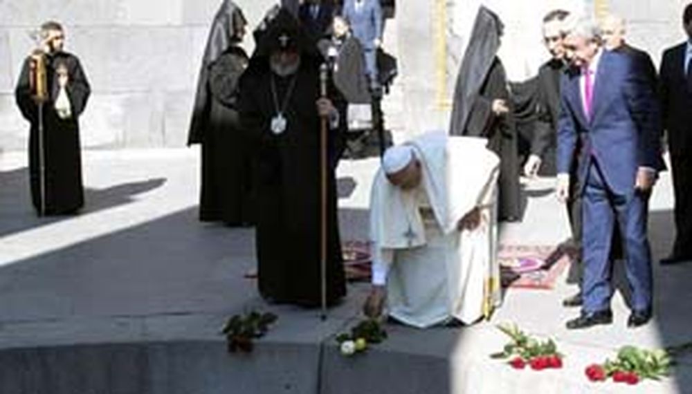 El Papa y un sentido homenaje a víctimas del genocidio armenio