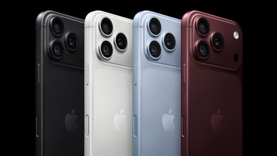 Los colores de los iPhone 18Pro, incluido el nuevo tono cereza.