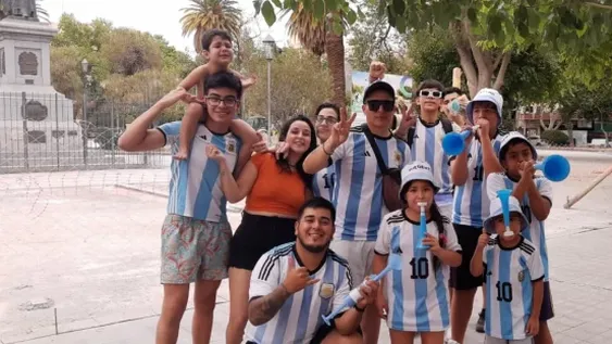 Argentina le ganó a México y los sanjuaninos salieron a festejar