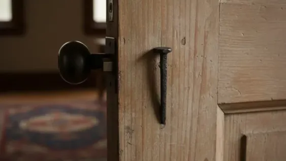 Pocos lo saben: para qué se pone un clavo detrás de la puerta