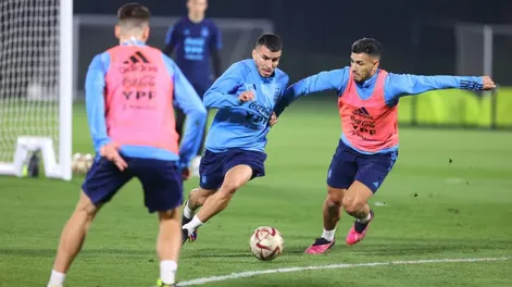 Argentina realizó la última práctica antes de enfrentar a Croacia con “Papu” Gómez diferenciado