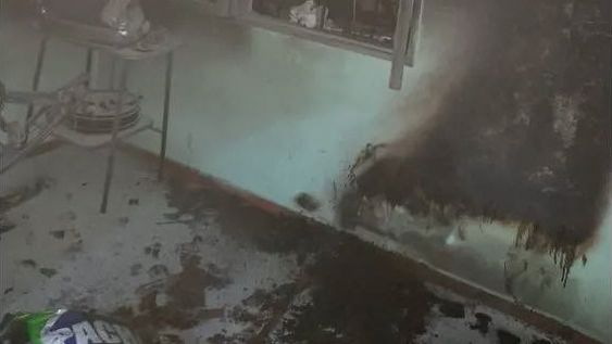 Un hombre que vive con sus 2 hijos sufrió varios daños por un incendio