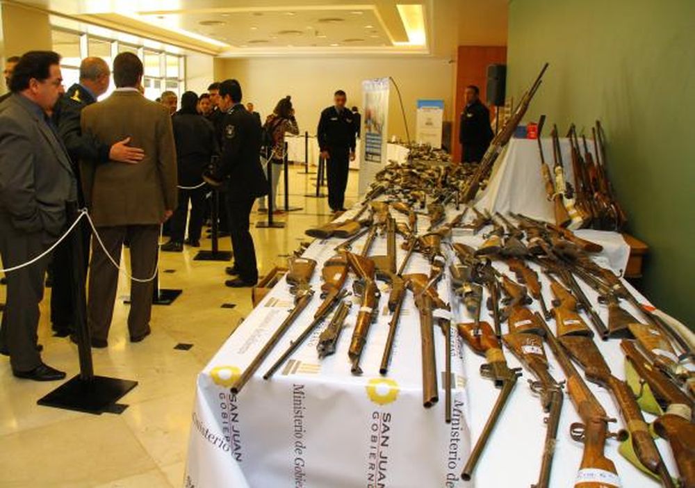 El Gobierno recuperó unas 1.728 armas judicializadas