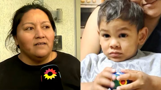 La madrastra de Angel expresó que habían radicado la denuncia contra la madre del menor.